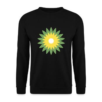Blume - Unisex Pullover - Schwarz - Vorne - Alina (178cm) & Michal (187cm)