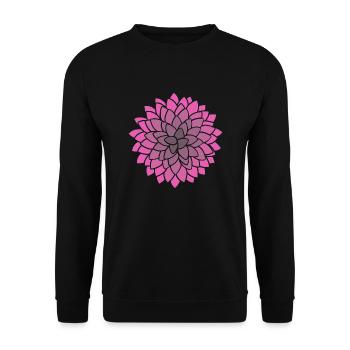 MUMS Flower Pink Flowers - Unisex Sweatshirt - black - Front - Alina (178cm) & Michal (187cm)