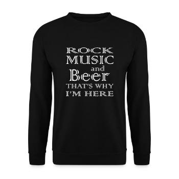 Rock Musik Rock and Roll - Sweat-shirt Unisexe - noir - Devant - Alina (178cm) & Michal (187cm)