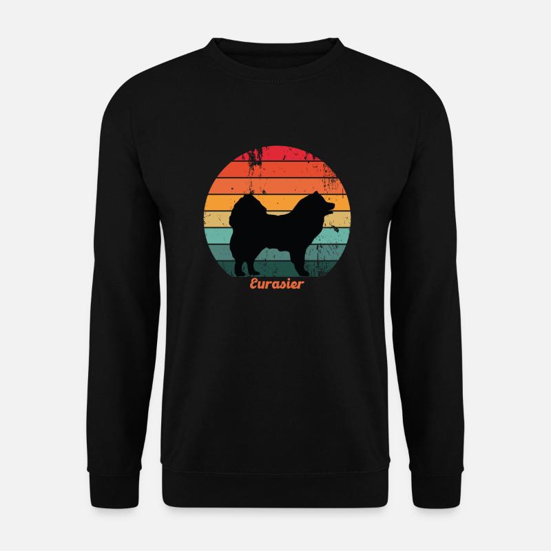 Retro Eurasier - Unisex Pullover - Schwarz