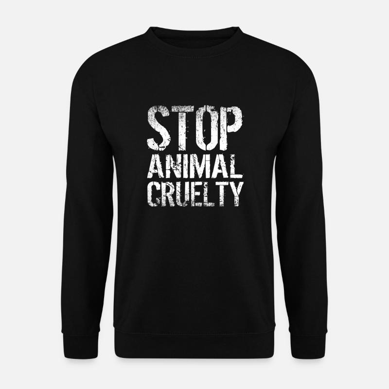 Stoppt Tierquälerei - Unisex Pullover - Schwarz