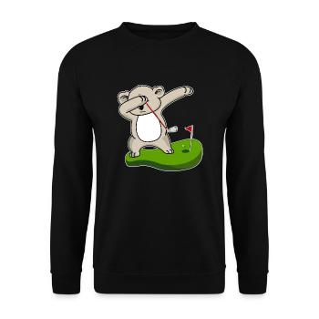 dab dabbing koala golf cute gift baby animal - Unisex Sweatshirt - black - Front - Alina (178cm) & Michal (187cm)