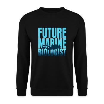 Future Marine Biologist Ocean Student Scientist - Unisex Sweatshirt - black - Front - Alina (178cm) & Michal (187cm)