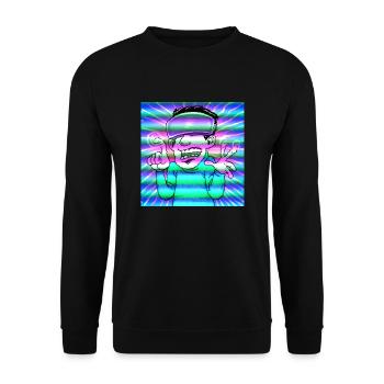 Glitch boy - Sweat-shirt Unisexe - noir - Devant - Alina (178cm) & Michal (187cm)