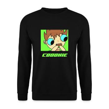 coookie1 - Unisex Pullover - Schwarz - Vorne - Alina (178cm) & Michal (187cm)