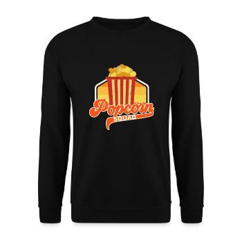Popcorn Squad Filme Corn Salty Popcorn - Unisex Pullover - Schwarz - Vorne - Alina (178cm) & Michal (187cm)