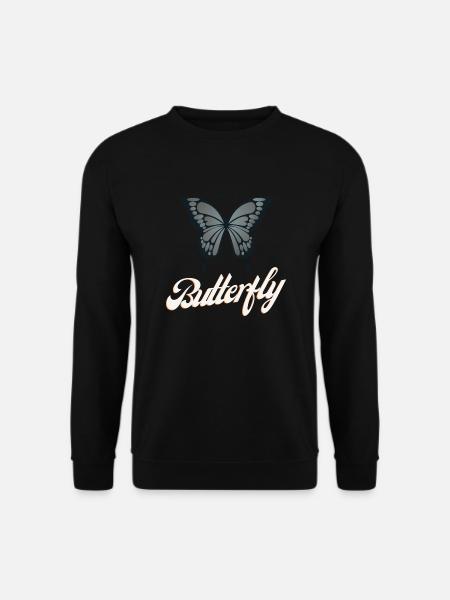 BUTTERFLY - Unisex Pullover - Schwarz