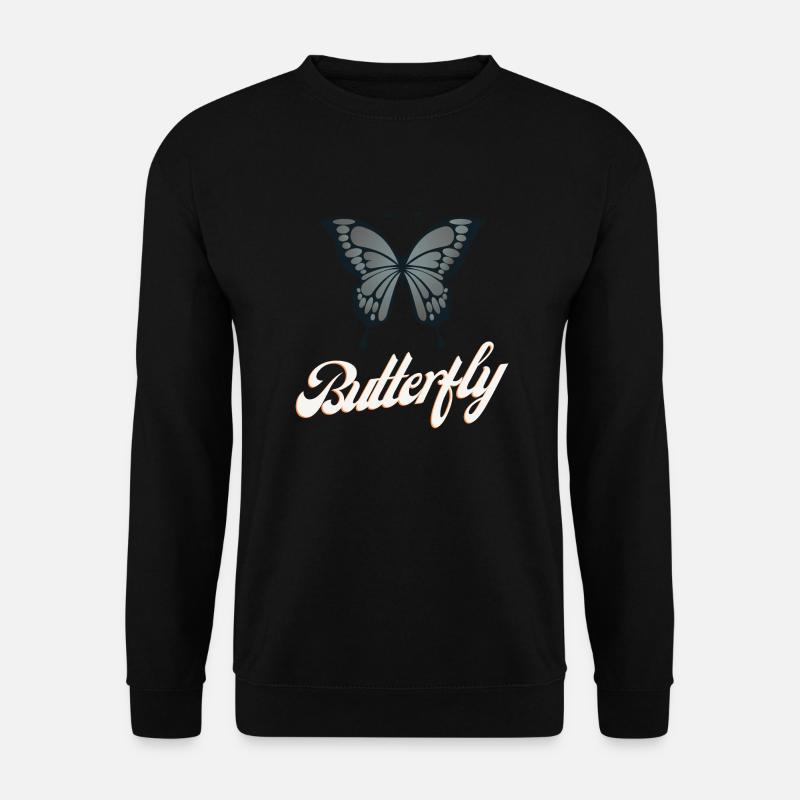 BUTTERFLY - Unisex Pullover - Schwarz