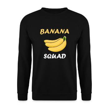 Banana Squad Cute Fruits Healthy Food - Unisex Sweatshirt - black - Front - Alina (178cm) & Michal (187cm)