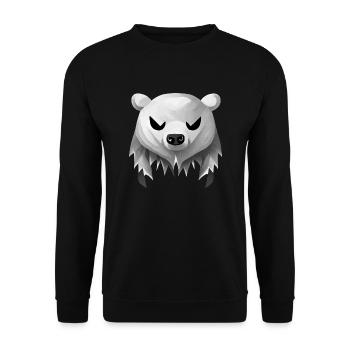 Bär C.C. - Unisex Pullover - Schwarz - Vorne - Alina (178cm) & Michal (187cm)