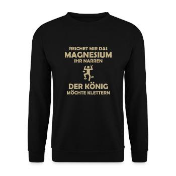 climbing - Unisex Pullover - Schwarz - Vorne - Alina (178cm) & Michal (187cm)