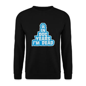 dans les années de chien Mort - Sweat-shirt Unisexe - noir - Devant - Alina (178cm) & Michal (187cm)