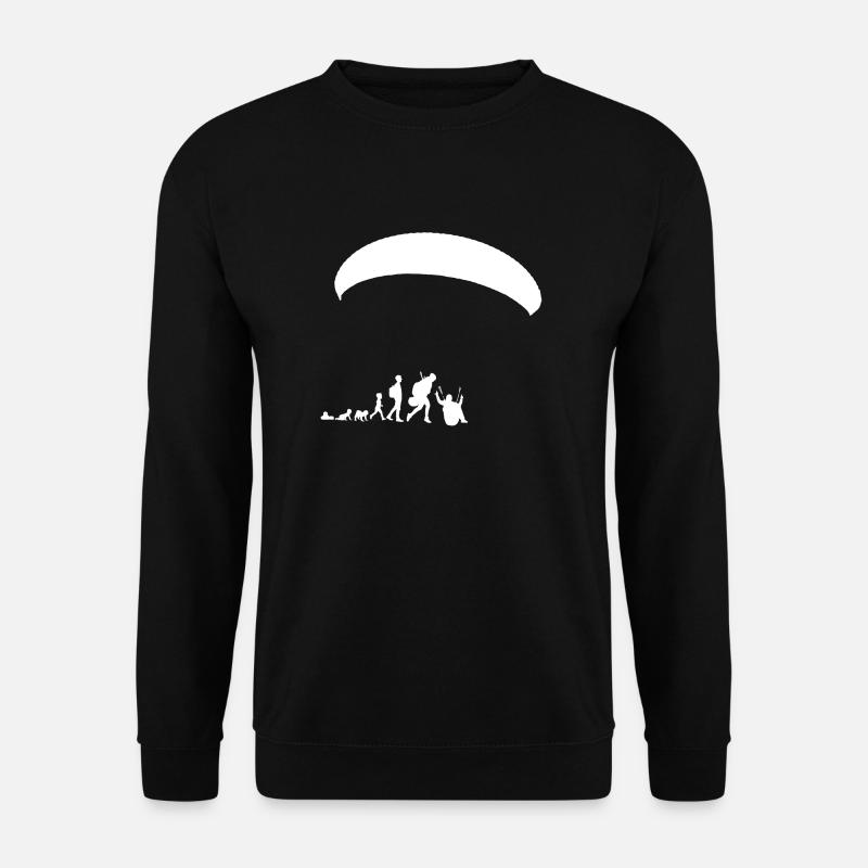 Paragliding Evolution - Unisex Pullover - Schwarz