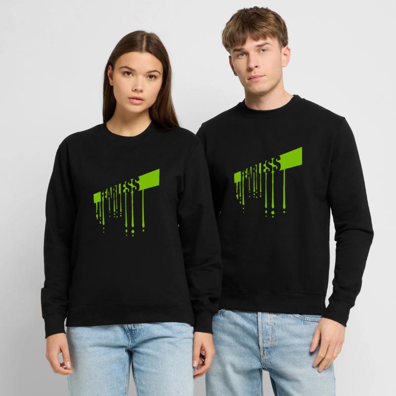 Conception de citation de texte intrépide Sweat-shirt Unisexe