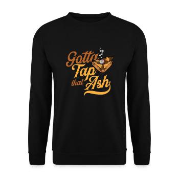 Gotta Tap That Ash - cigare passion - Sweat-shirt Unisexe - noir - Devant - Alina (178cm) & Michal (187cm)