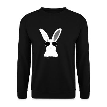 Rabbit Pet Pet Cool Lunettes de soleil Design - Sweat-shirt Unisexe - noir - Devant - Alina (178cm) & Michal (187cm)