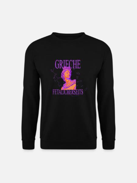 Grieche Fetalicherseits Streetwear style - Unisex Pullover - Schwarz