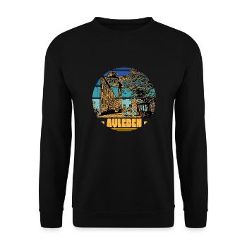 Südharz Merch - Auleben - Unisex Pullover - Schwarz - Vorne - Alina (178cm) & Michal (187cm)