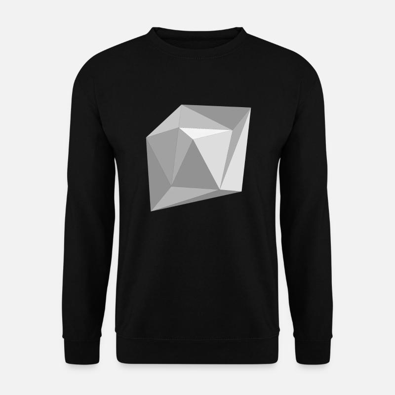 Grey Triangles - Unisex Pullover - Schwarz