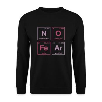 NO FEAR - avec des éléments du système de perdiode - Sweat-shirt Unisexe - noir - Devant - Alina (178cm) & Michal (187cm)