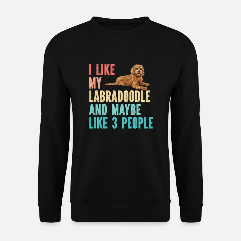 Labradoodle Hund - Unisex Pullover - Schwarz
