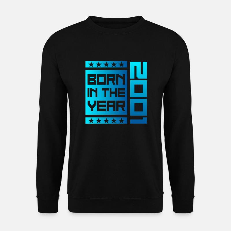 born in the year 2001 - Unisex Pullover - Schwarz