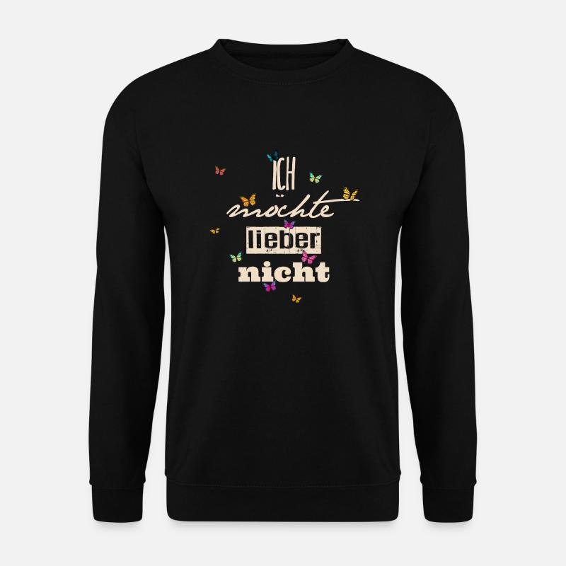 Bartleby der Schreiber - Ich möchte lieber nicht - Unisex Pullover - Schwarz