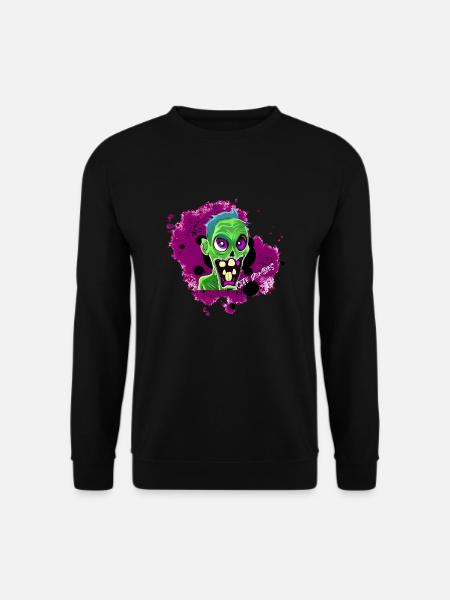 A Cute Zombie Violet Bob - Unisex Pullover - Schwarz