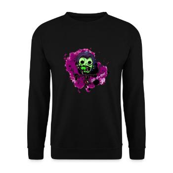 A Cute Zombie Violet José - Unisex Sweatshirt - black - Front - Alina (178cm) & Michal (187cm)