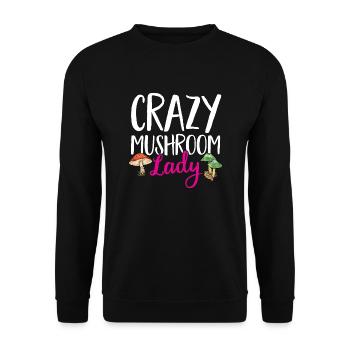 Chasse aux champignons, champignons, morilles, cueillette de champignons, cueillette de champignons - Sweat-shirt Unisexe - noir - Devant - Alina (178cm) & Michal (187cm)