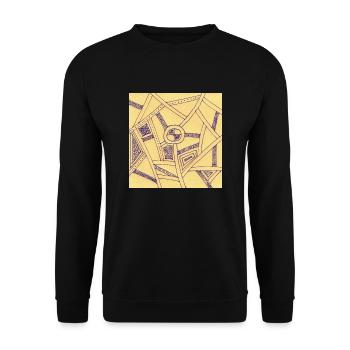 Sabino Lemon ART Tees - Unisex Pullover - Schwarz - Vorne - Alina (178cm) & Michal (187cm)