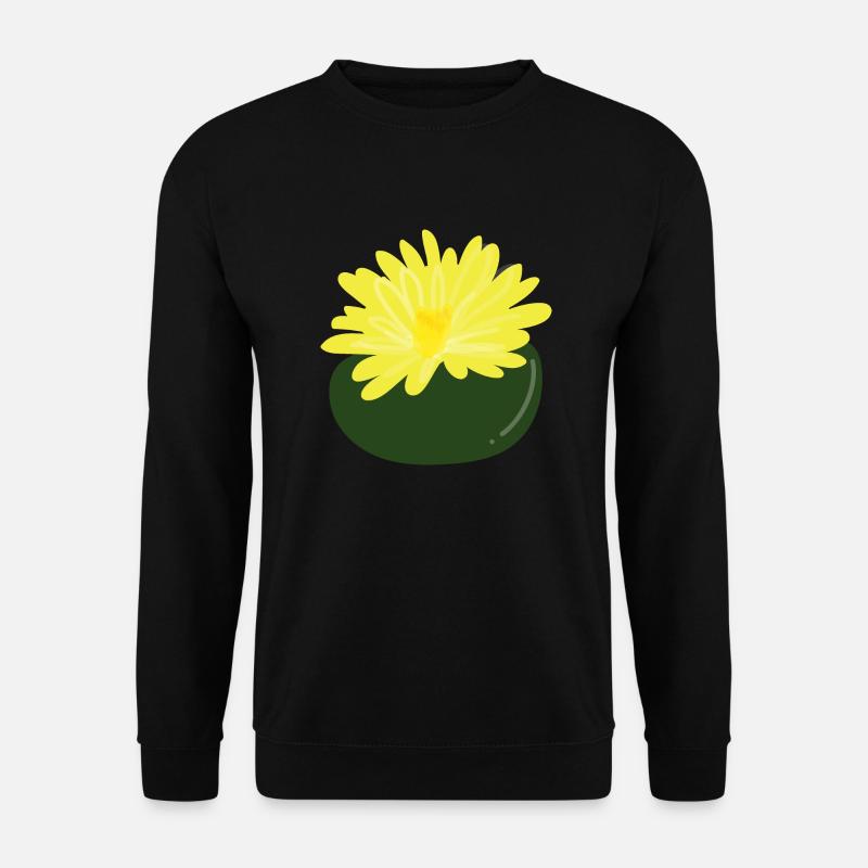 Lithops-Blüte1 - Unisex Pullover - Schwarz