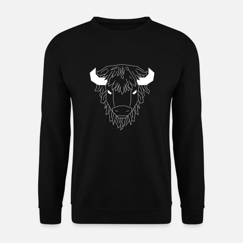 Bison - Unisex Sweatshirt - black