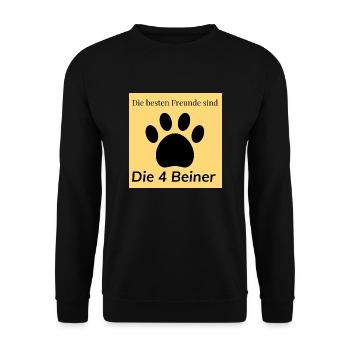 Tier - Unisex Pullover - Schwarz - Vorne - Alina (178cm) & Michal (187cm)
