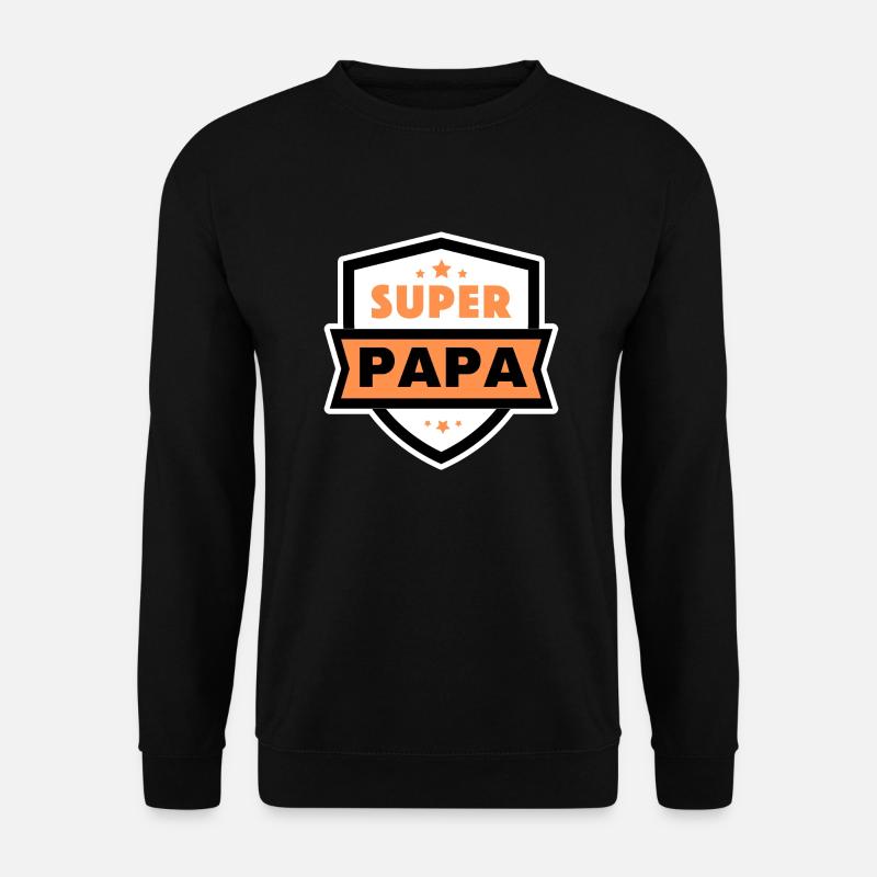 Super papa 1 - Sweat-shirt Unisexe - noir