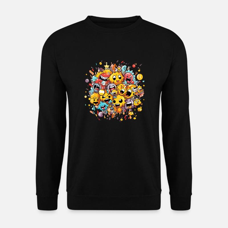 Smileys n°1 - Unisex Pullover - Schwarz