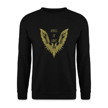 Ange de l’Amour - Sweat-shirt Unisexe - noir - Devant - Alina (178cm) & Michal (187cm)