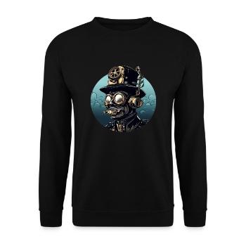 Scuba 1820 - Unisex Sweatshirt - black - Front - Alina (178cm) & Michal (187cm)