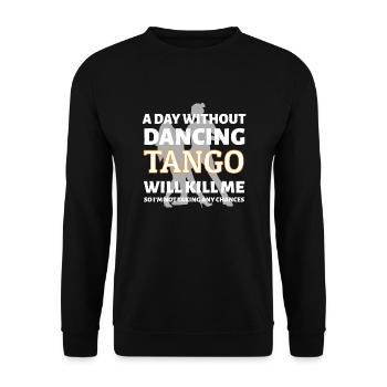 Dancing Dance Music - Unisex Sweatshirt - black - Front - Alina (178cm) & Michal (187cm)
