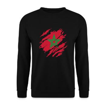 Morocco Marokko - Unisex Sweatshirt - black - Front - Alina (178cm) & Michal (187cm)