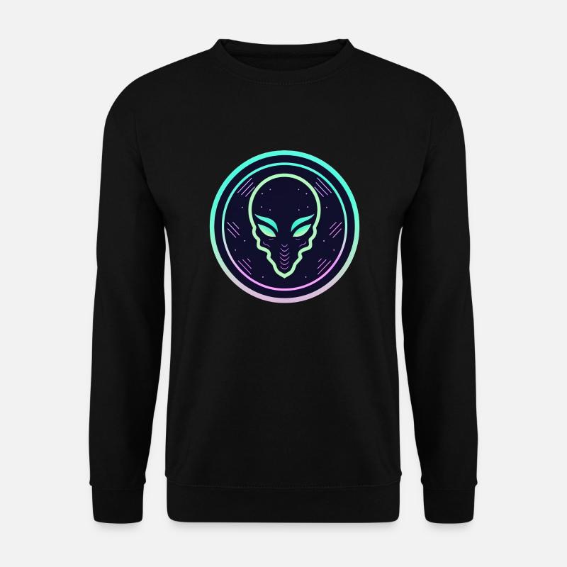 Außerirdisches Neon-Logo - Unisex Pullover - Schwarz