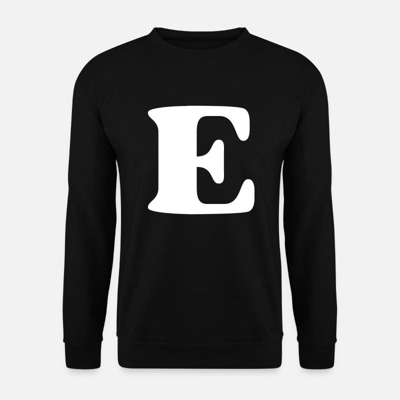 Buchstabe e - Unisex Pullover - Schwarz