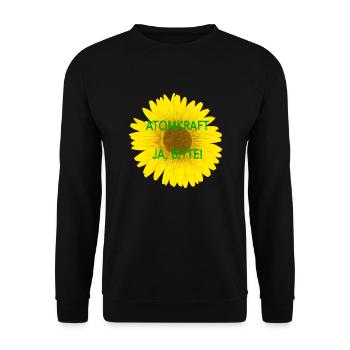 Atomkraft ja, bitte - Unisex Pullover - Schwarz - Vorne - Alina (178cm) & Michal (187cm)