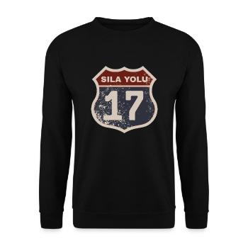 Çanakkale - Unisex Sweatshirt - black - Front - Alina (178cm) & Michal (187cm)