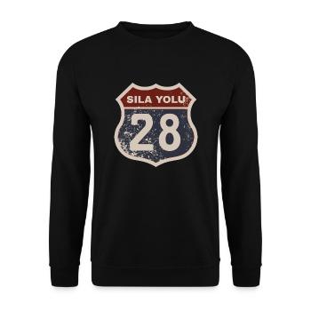 Giresun - Unisex Pullover - Schwarz - Vorne - Alina (178cm) & Michal (187cm)
