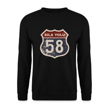 Sivas - Unisex Pullover - Schwarz - Vorne - Alina (178cm) & Michal (187cm)