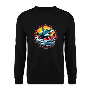 Hai - Unisex Pullover - Schwarz - Vorne - Alina (178cm) & Michal (187cm)