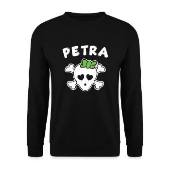 Pirate Petra Design pour les filles et les femmes - Sweat-shirt Unisexe - noir - Devant - Alina (178cm) & Michal (187cm)