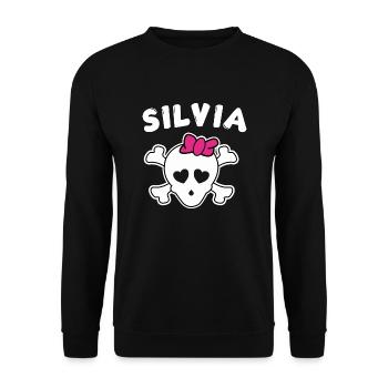 Pirate Silvia Design pour Filles et Femmes - Sweat-shirt Unisexe - noir - Devant - Alina (178cm) & Michal (187cm)