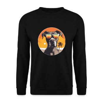 Boxeur - Sweat-shirt Unisexe - noir - Devant - Alina (178cm) & Michal (187cm)